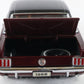1966 Ford Mustang Hardtop Maroon & Black Danbury Mint 1:24 Model Car