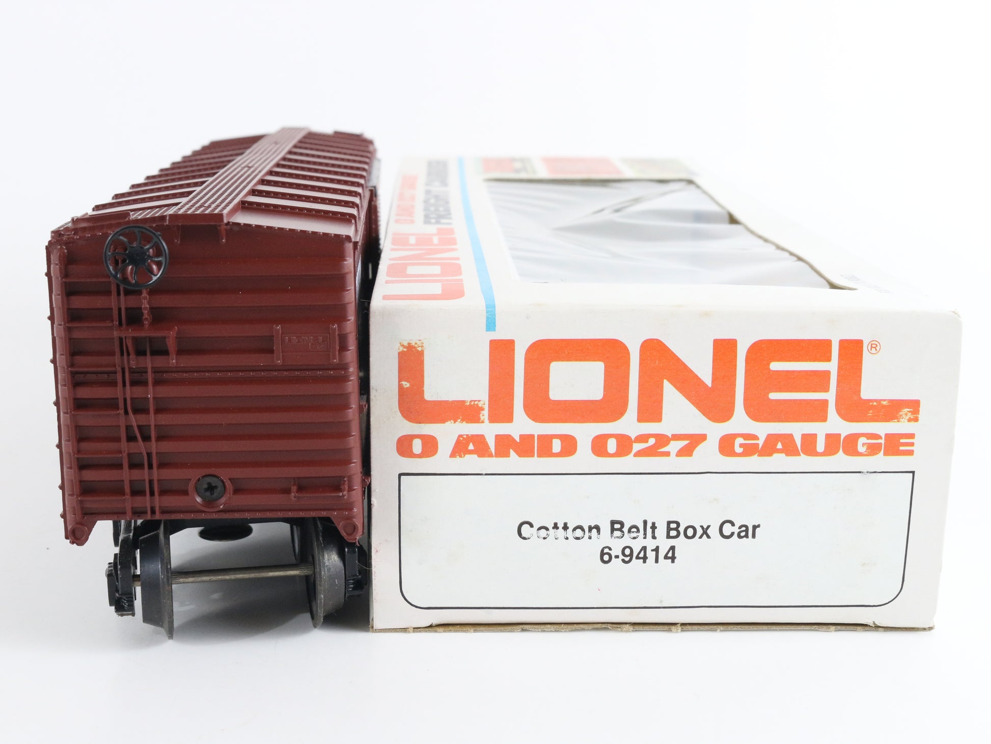 Cotton Belt Blue Streak SSW 9414 Boxcar Model Train Lionel O 6-9414 vibrant freight box car Southern Pacific