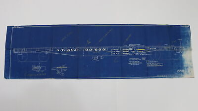 Santa Fe flat car lettering blueprint 1926