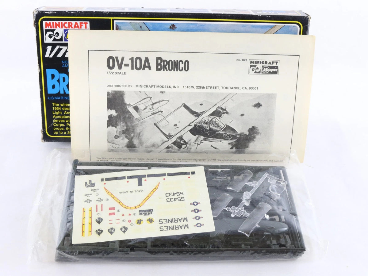 OV-10A Bronco USMC North American Rockwell Hasegawa 1:72 Attack Plane 022 Kit