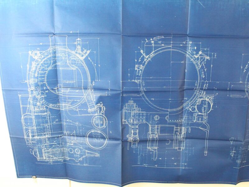 A-1429 CMSTP & PRR Erecting Card Blueprint Locomotives 6414-6421 F6-A-77 77"