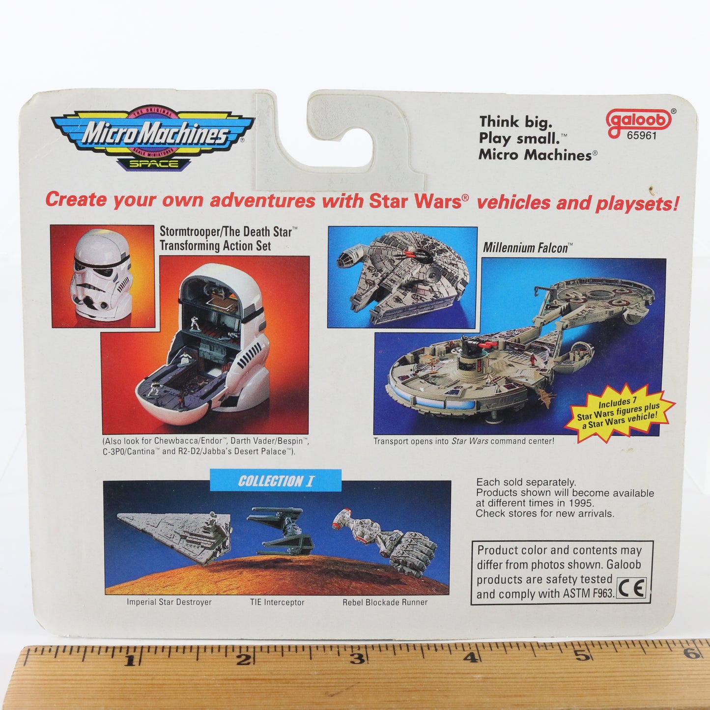 Micro Machines Space Star Wars Millennium Falcon Ship Galoob 65961