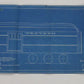 Chicago & North Western C&NW Lettering Train Blueprint J-19226c Jan 22 1930 48"