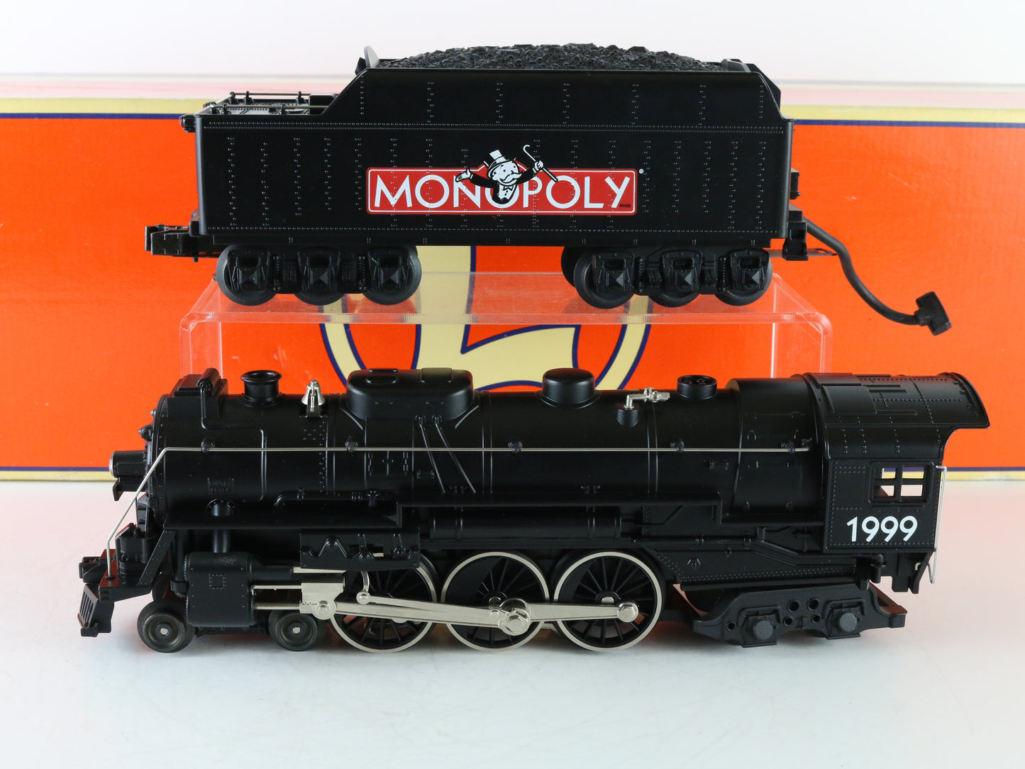 Lionel O Monopoly 1999 4-6-4 Black Metal Steam Locomotive Engine 6-52189