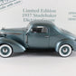 1937 Studebaker Dictator Coupe Blue Danbury Mint 1:24 Diecast Model #239/5000