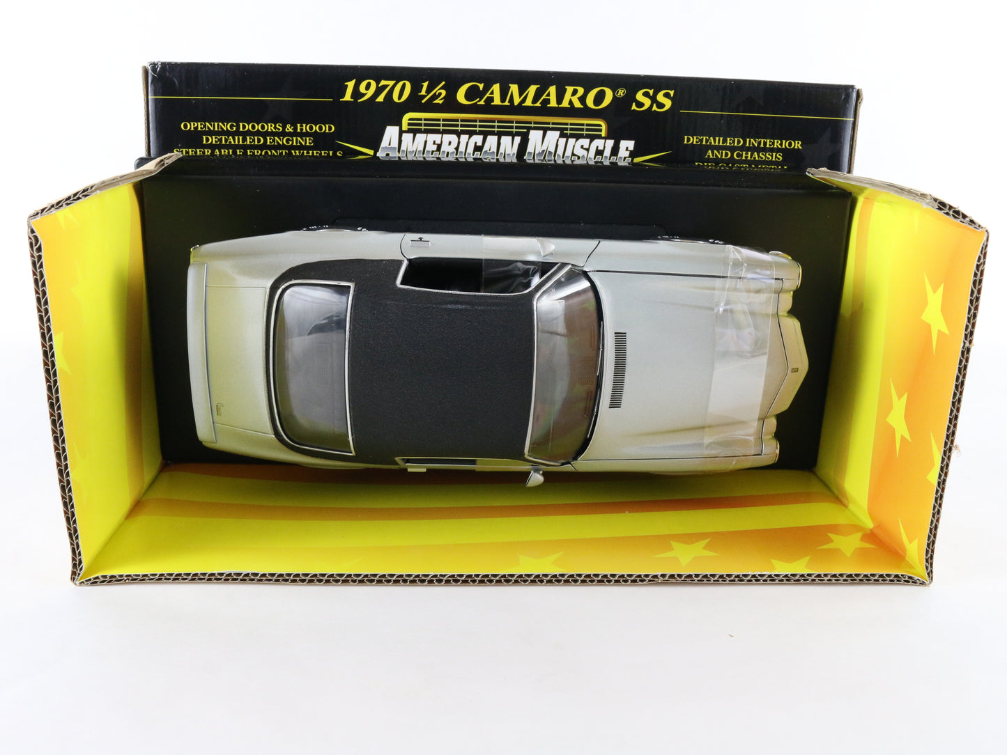 1970 1/2 Chevy Camaro SS Silver American Muscle 10 Years ERTL 1:18 Model 32411