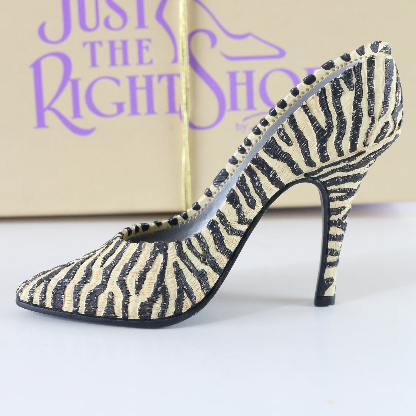 Just The Right Shoe Serengeti Zebra Stripe Raine Willitts Resin Shoe 25025