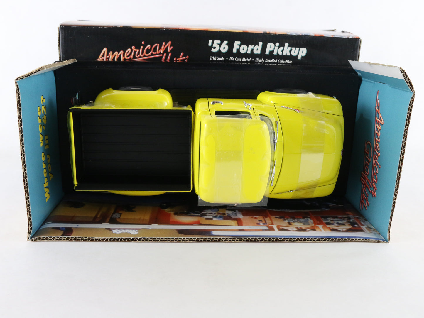 1956 '56 Ford Pickup Truck Yellow American Graffiti ERTL 1:18 Model Car 36604