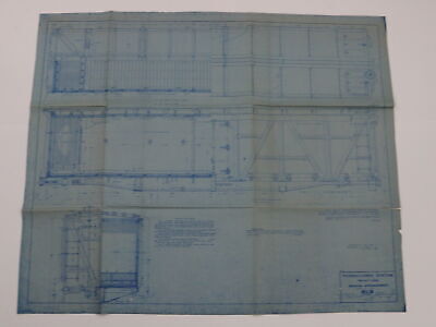 Pennsylvania PRR freight car blueprint 1920