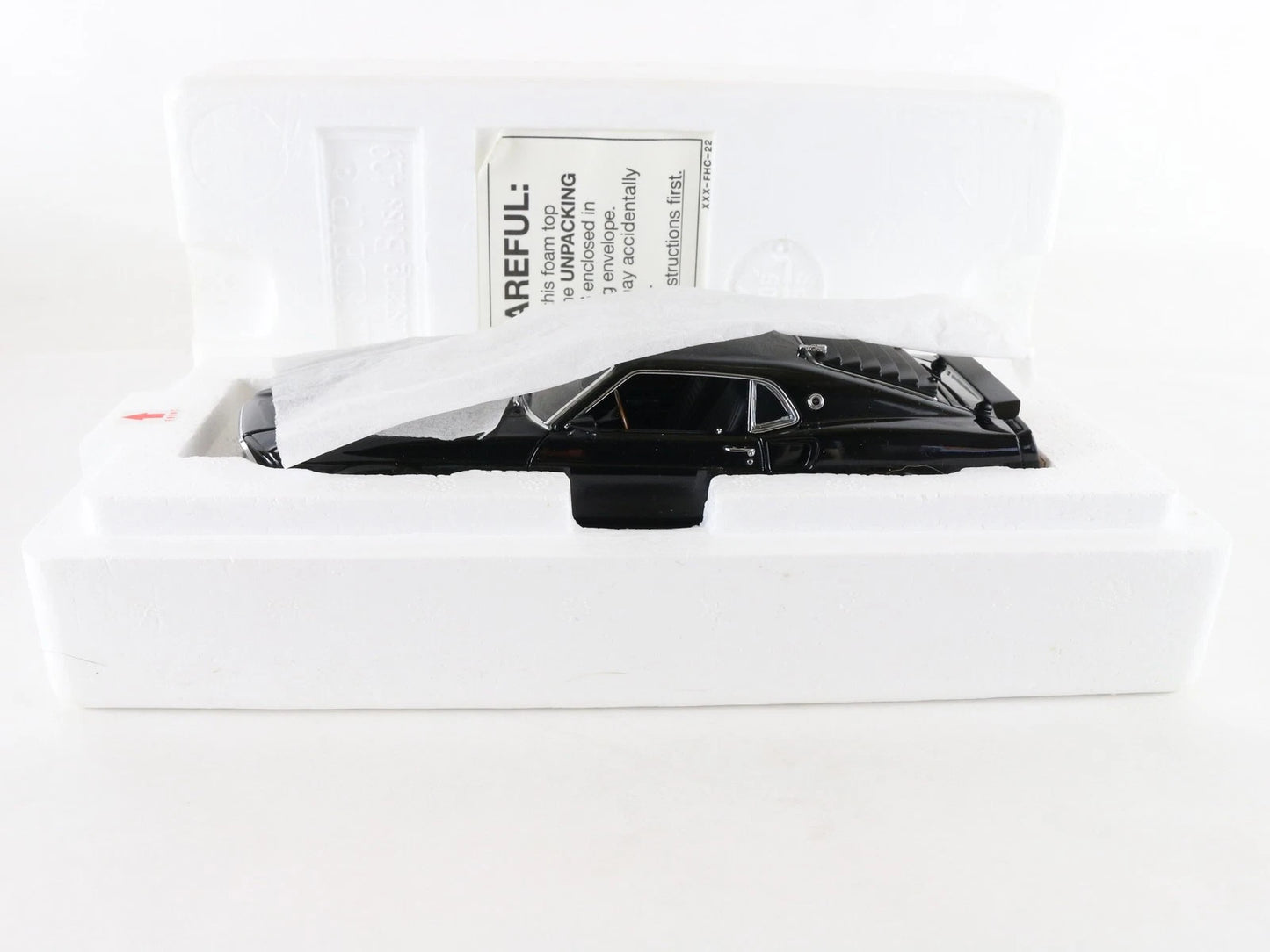 1969 Ford Mustang Boss 429 Black Danbury Mint 1:24 Diecast Model Car