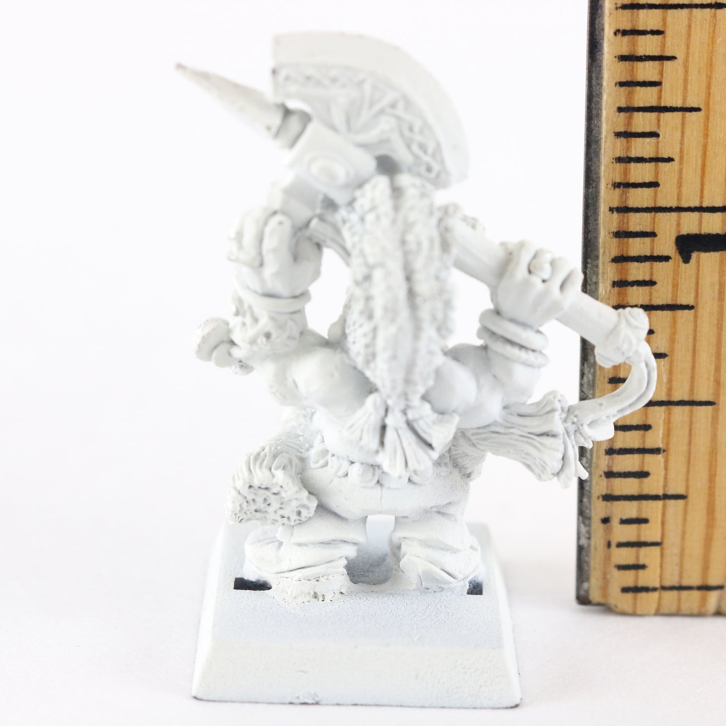 Dwarf Dragon Slayer Citadel Warhammer 8097/55 White Painted Figure 1.5"