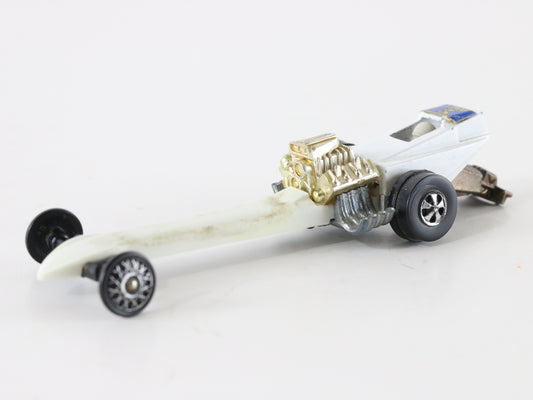 Vintage Hot Wheels Fuel Dragster Don Prudhomme Snake 1 White Mattel 1:64 5951002