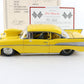 1957 Chevrolet Bel Air Pro Street Hardtop Yellow Danbury Mint 1:24 Model Car