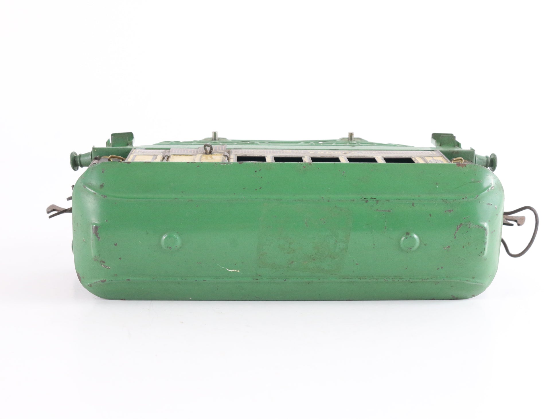 Aurora Pullman Green & Brown Passenger Coach Car Hornby Meccano O Model Train classic multi-tone coach design