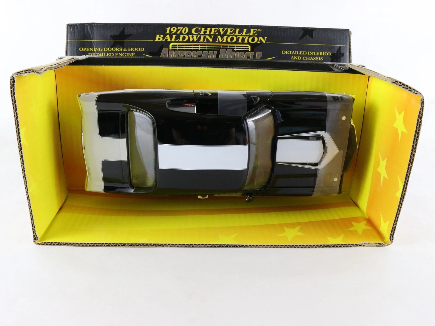 1970 Chevy Camaro Baldwin Motion Black American Muscle ERTL 1:18 Diecast 32070