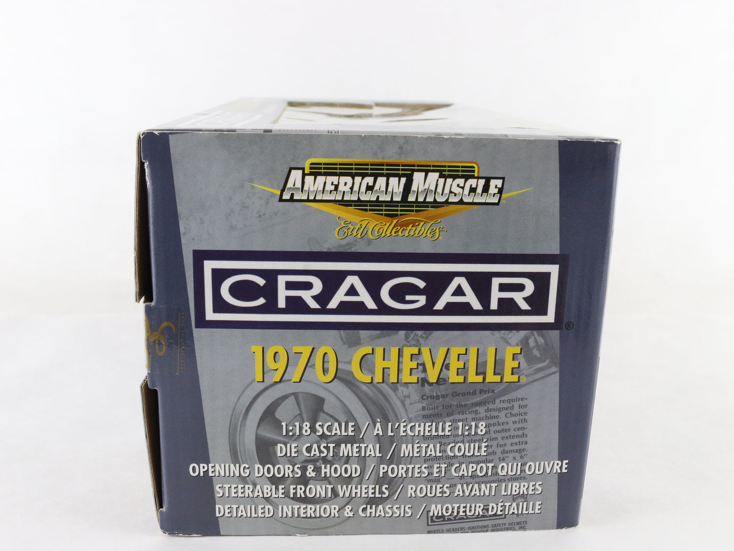 1970 Chevy Chevelle Cragar Gold Black American Muscle ERTL 1:18 Model Car