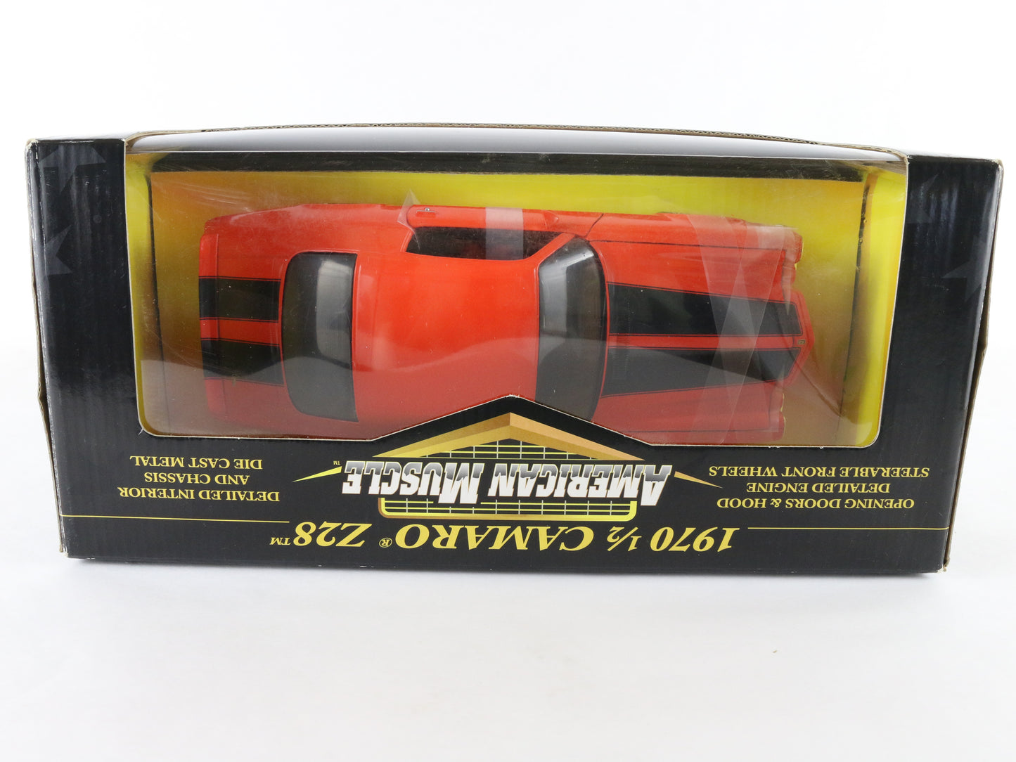 1970 1/2 Chevy Camaro Z28 Orange Black American Muscle ERTL 1:18 LE Model 32464