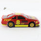 Tyco TCR Ford Thunderbird Red Yellow #8 Racing Slotless HO Slot Car