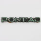  Pontiac Gm Black & Silver Automobile Nameplate Emblem Badge 4.25"