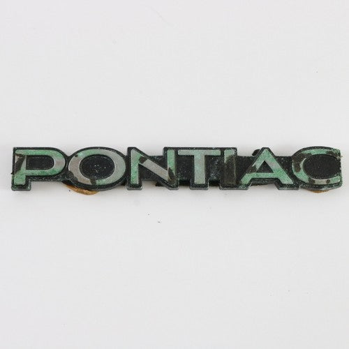  Pontiac Gm Black & Silver Automobile Nameplate Emblem Badge 4.25"