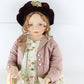 April Christine Orange Elite Dolls Large 26" Porcelain Girl W/ Hat 588/1000