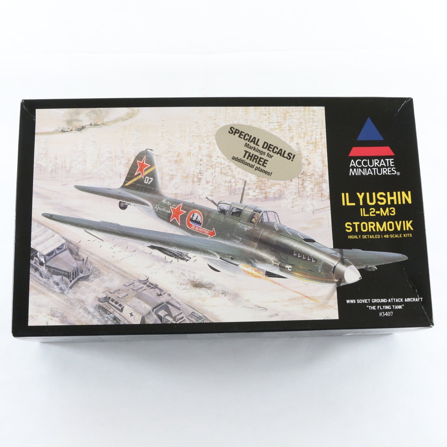Ilyushin IL2-M3 Stormovik Attack Plane Special Accurate Miniatures 1:48 Kit 3407