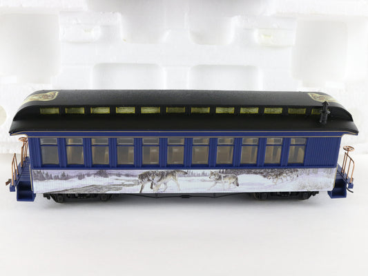 Hawthorne Village HO Al Agnew Wolf Wanderers Coach Passenger Car W/ Track