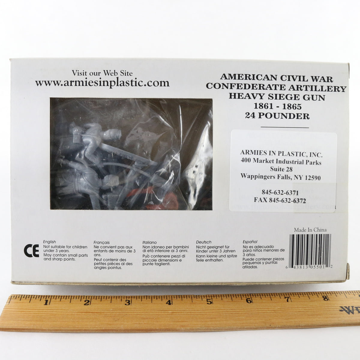 24 Pounder Cannon Confederate Artillery Civil War Armies In Plastic 1:32 5501