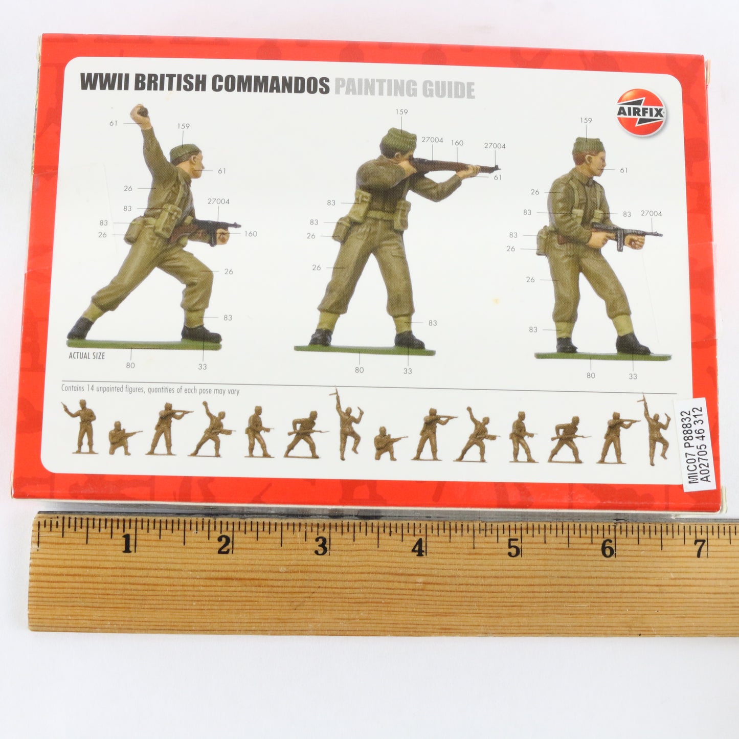 British Commandos WWII Airfix 1:32 A02705 Plastic Model Soldier Figures