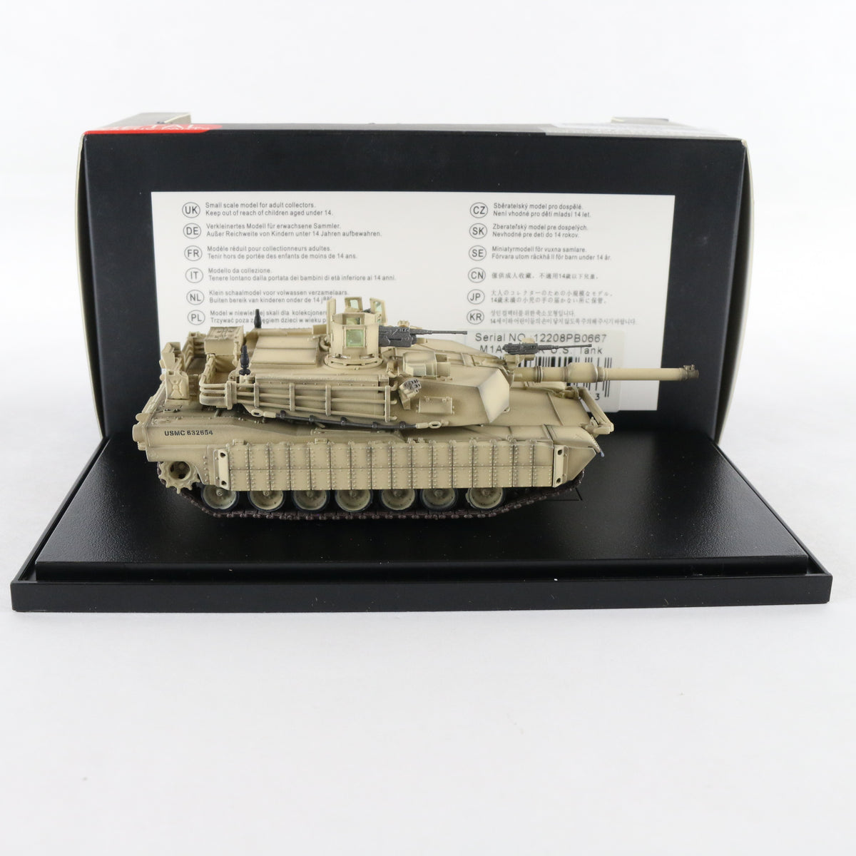 M1A1 Tusk US Tank Armor Premium Panzerkampf 1:72 12208PB0667 Military Vehicle