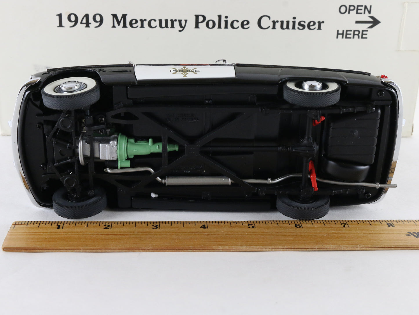 1949 Mercury Police Cruiser Black White Danbury Mint 1:24 Diecast Model Car