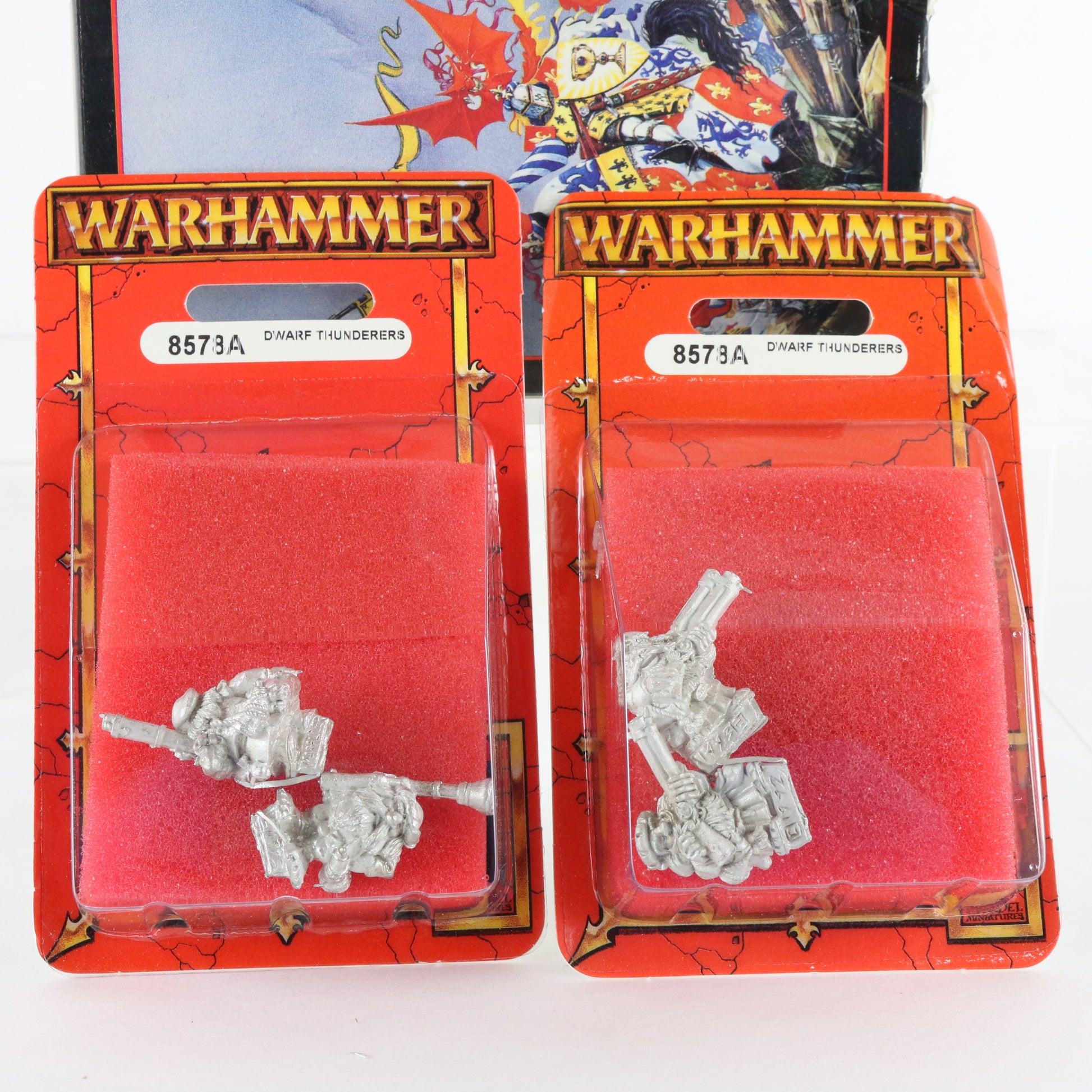 Set Of Dwarf Thunderer Soldiers Citadel Warhammer G4-0 8578A Unpainted Figures