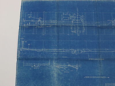 Pennsylvania PRR Freight Car Air Brake Arrangement Blueprint C-52112 1915 34"