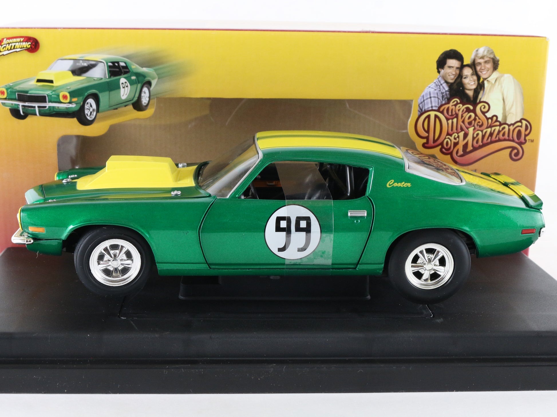 Cooters Chevy Camaro #99 Dukes Of Hazzard Green Johnny Lightning 1:18 21958p