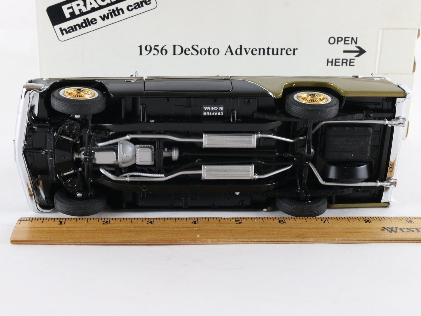 1956 Desoto Adventurer Black Gold Danbury Mint 1:24 Diecast Model Car