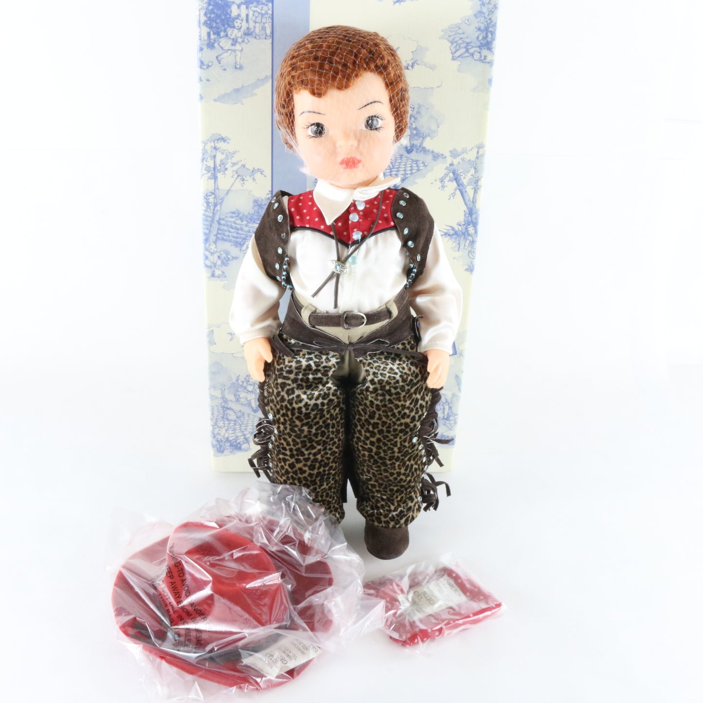 Terri Lee Western Red & Leopard Clothes 16" Vinyl Doll W/ Extras 54/2500 320122