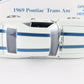 1969 Pontiac Trans Am Blue White Danbury Mint 1:24 Diecast Model Car