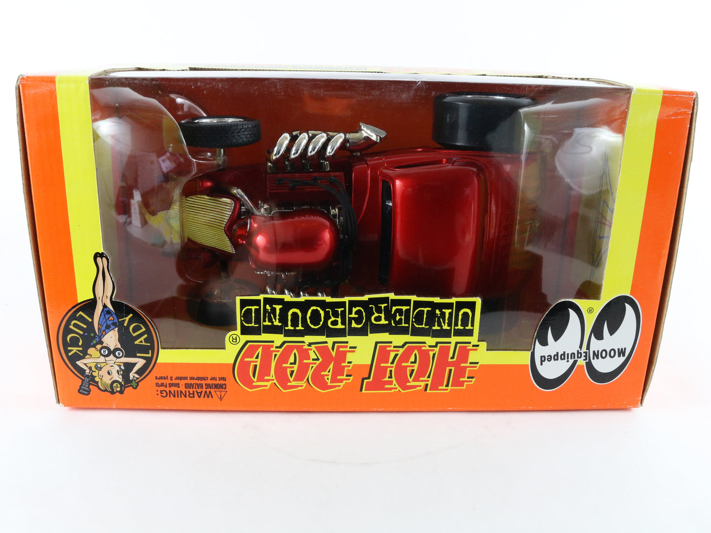 Defibrillator Red Hot Rod Underground Lady Luck 1:18 Dragster Model Car