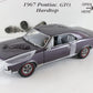1967 Pontiac GTO Hardtop Plum Mist Purple Danbury Mint 1:24 Diecast Model