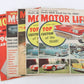 Lot Of 5 Motor Life Vintage Car Magazines July Sep Oct Nov 1959 35c