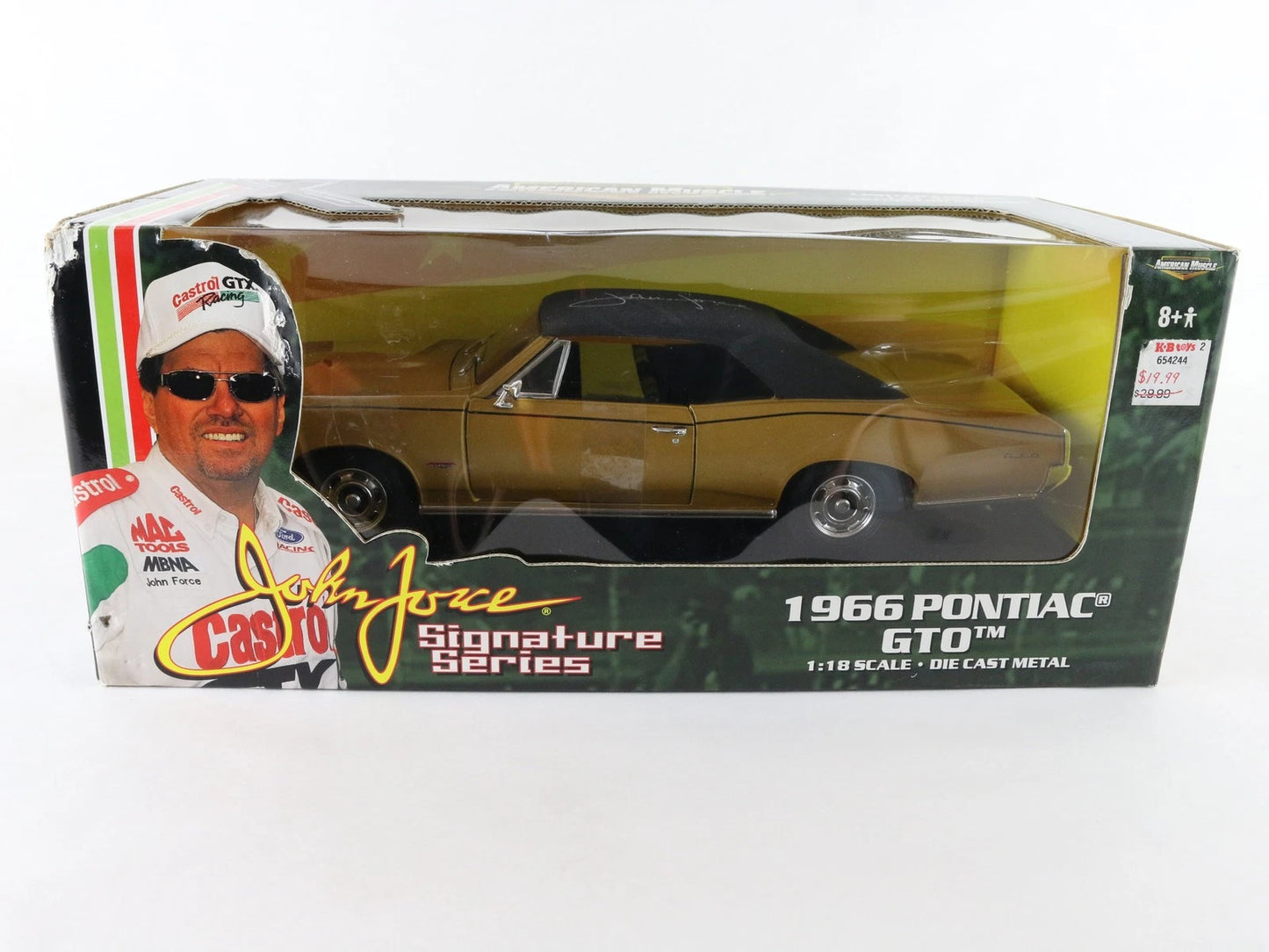 1966 Pontiac GTO Gold John Force Signature American Muscle 1:18 1 Of 4998 32893