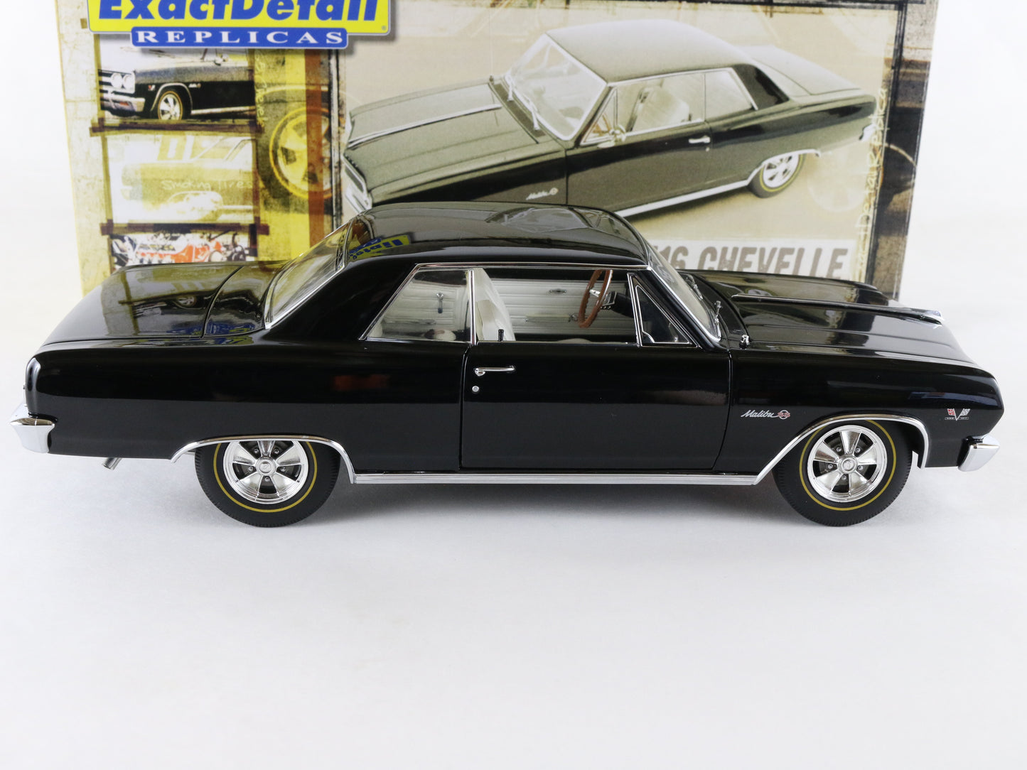 1965 Chevy Chevelle Z16 Black Exact Detail 1:18 Diecast 743/1220 WCC505a LN +Box