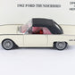 1962 Ford Thunderbird White Black Danbury Mint 1:24 Diecast Model Car