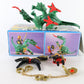 Playmobil 3840 Green Dragon & Knight Playset W/ Horse & Accessories