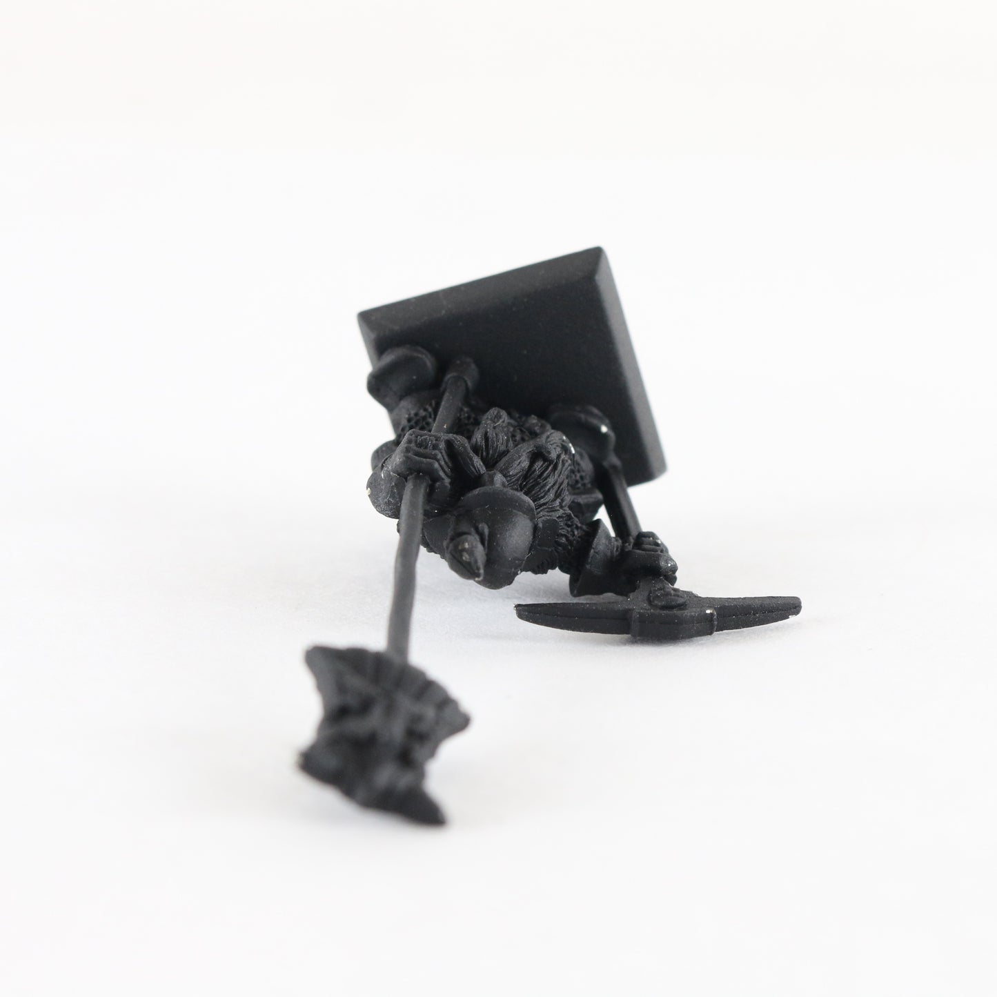 Dwarf Miner Command Standard Bearer Citadel Warhammer Black Painted Figure 2.5"