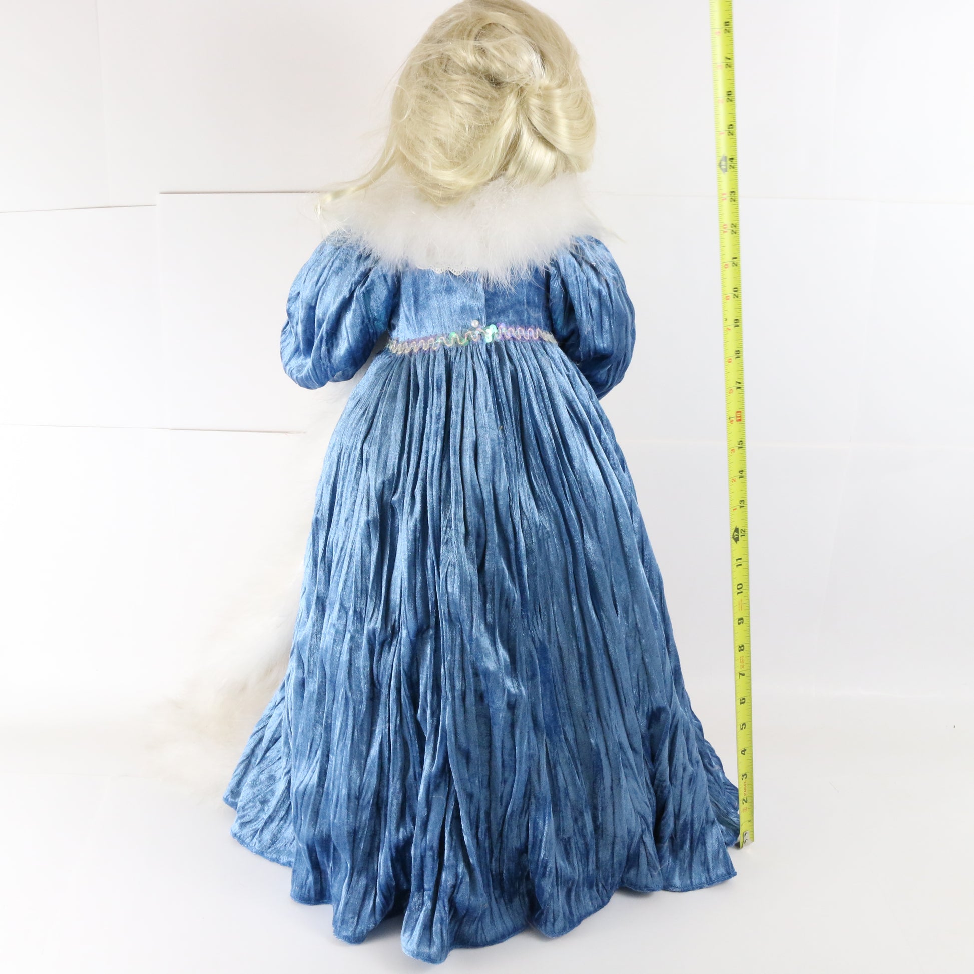 Cinderella Pamela Erff Blue Dress Girl Large 28" Porcelain Doll W/ Shawl 67/400
