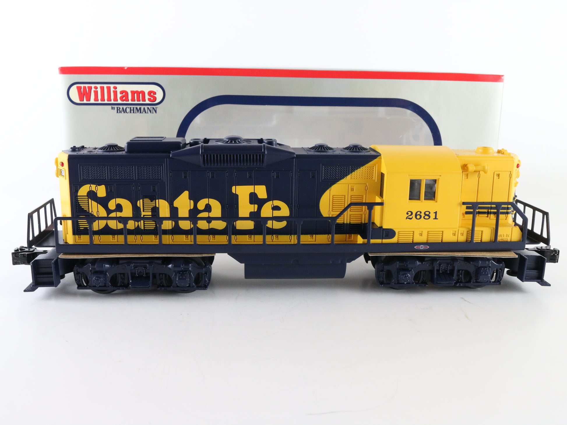 Williams O Santa Fe 2681 Blue Yellow GP9 Diesel Locomotive