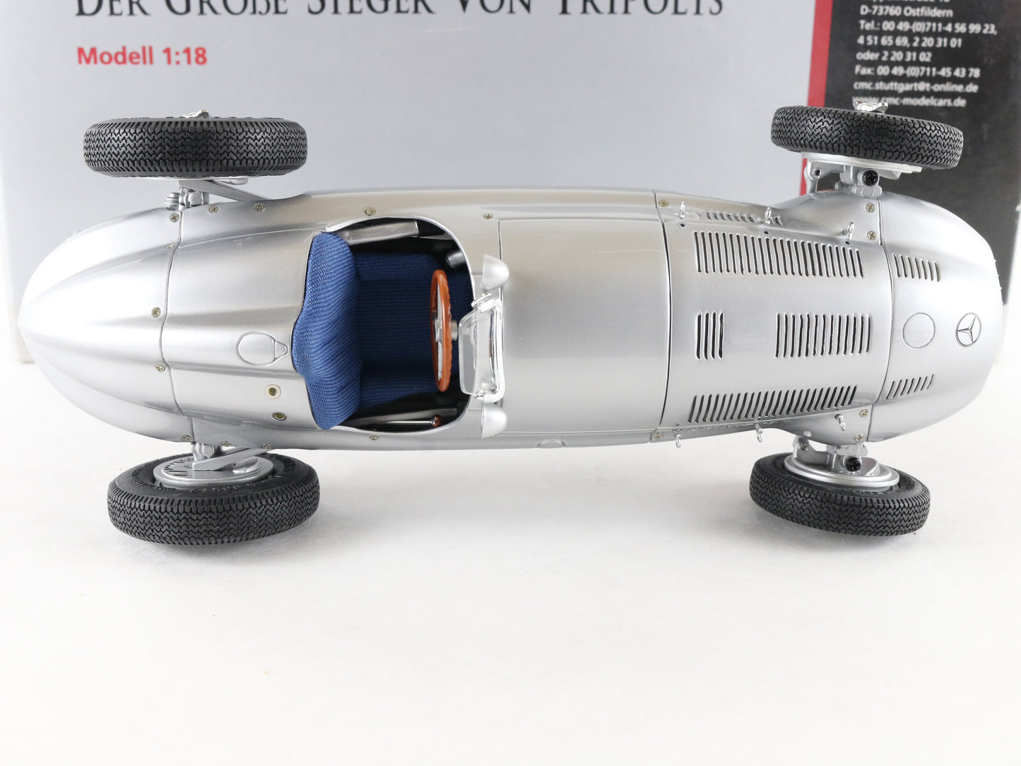 1939 Mercedes Benz W165 Der Grobe Sieger Von Tripolis CMC 1:18 M-018 Model Car