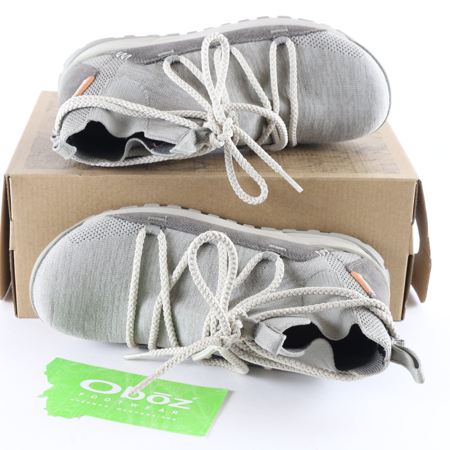 Oboz Lena Mid Womens Alloy Lace-up Hiking Trail Boots Size 6.5 USA 74602