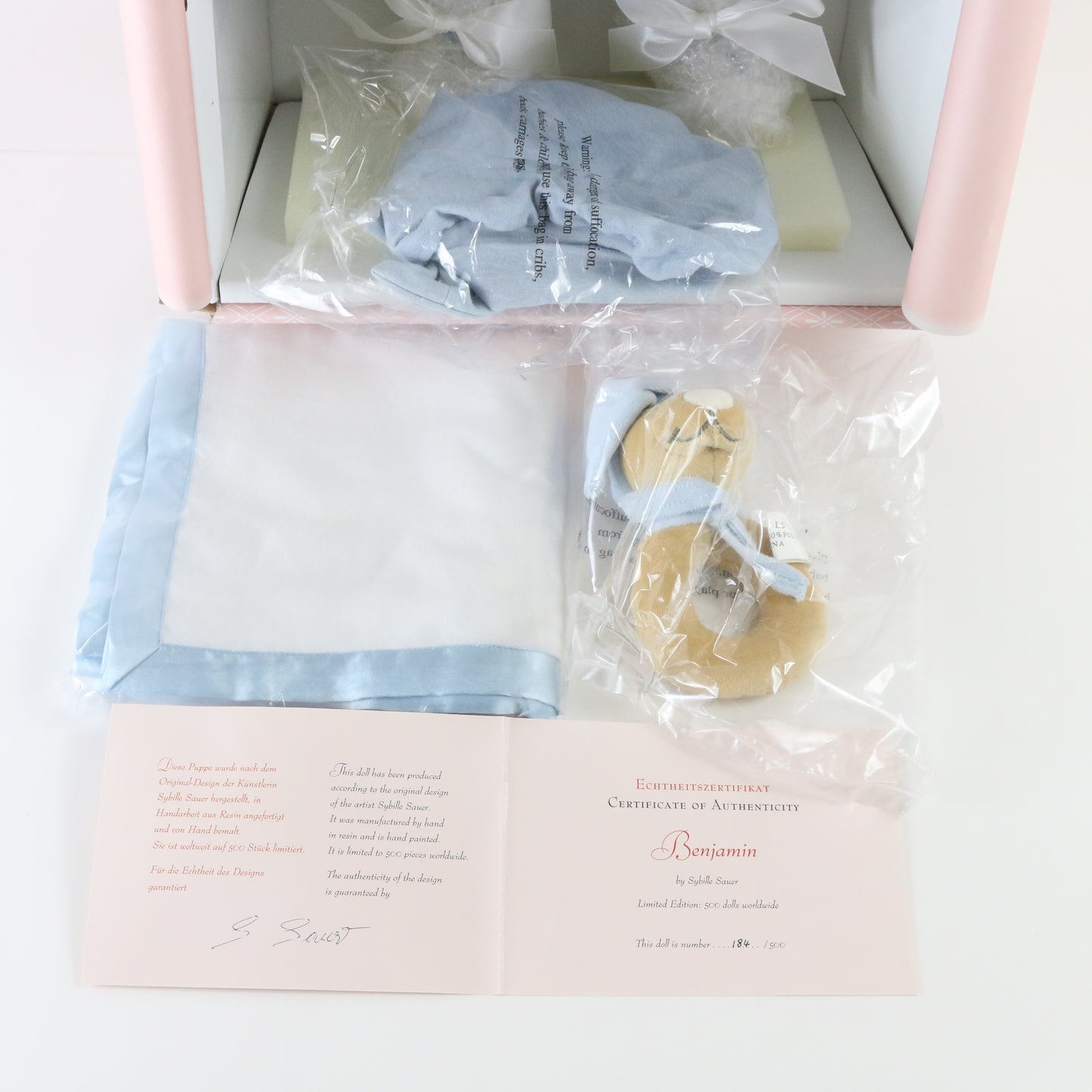 Benjamin Sybille Sauer Heart & Soul Collection Large 23.5" Resin Doll 184/500